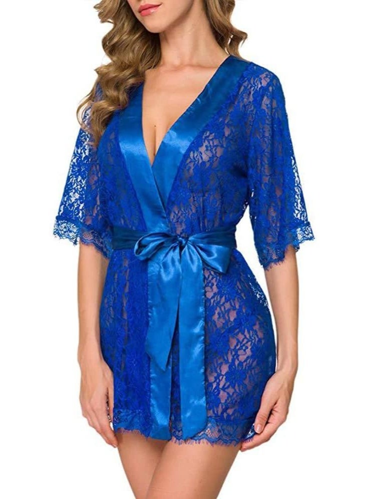 طقم لانجري نسائي من ناكسوس، مصنوع من الدانتيل الشفاف بنقوش ذاتية، بياقة هالتر، فستان نوم مزين بالزهور، فستان نوم حريري، ملابس داخلية